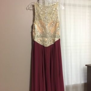 Maroon Prom Dress